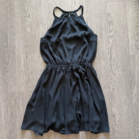 Banana Republic Halter Black Cinched Waist Summer Dress - Picture 1 of 3